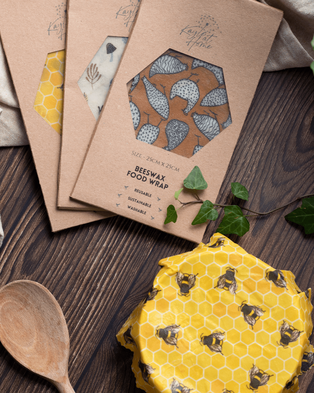 Beeswax Food Wraps – Reusable Plastic - Free Kitchen Alternative (Handmade in the UK) - Kayle at Home