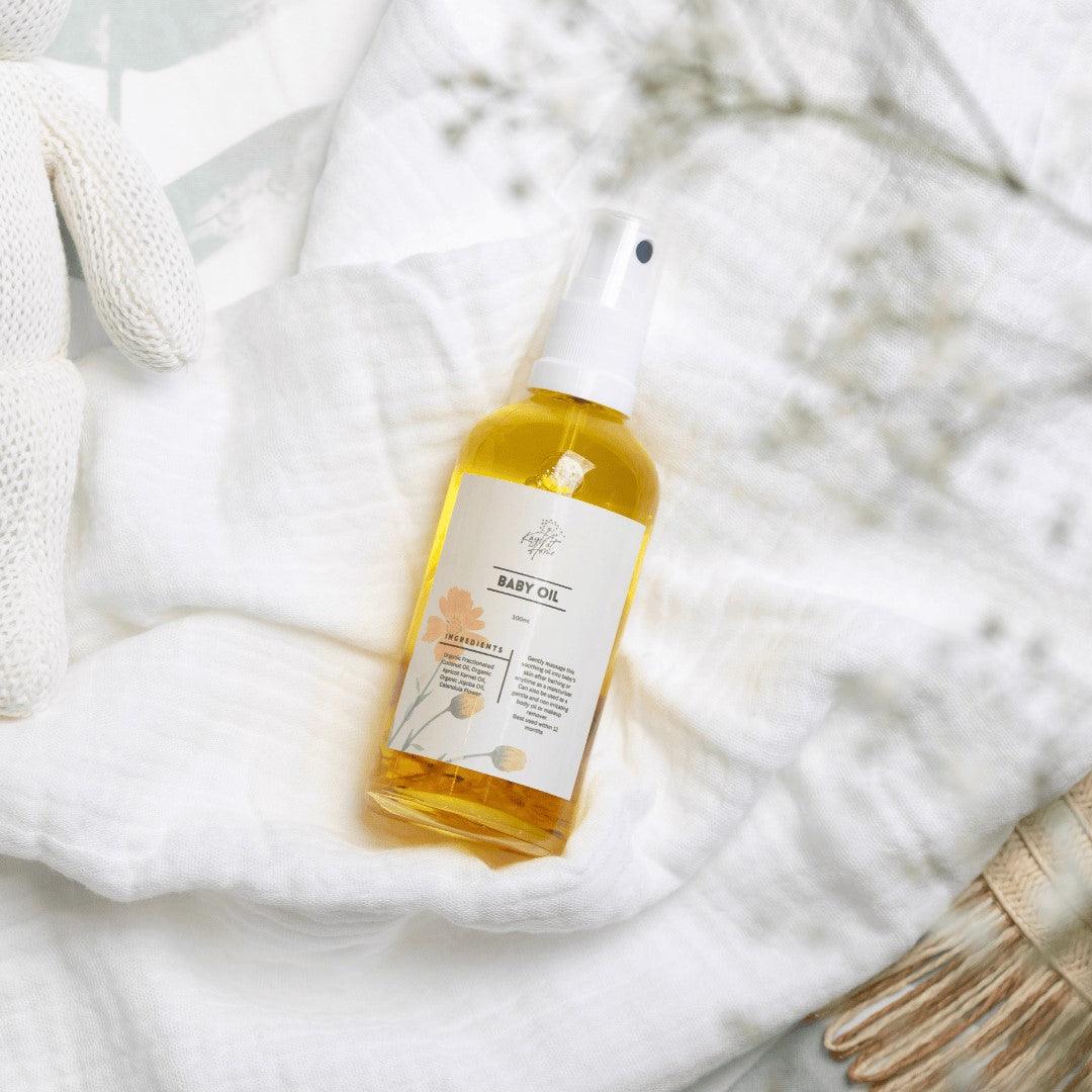 Organic Baby Oil – Gentle, Non - Toxic Skincare for Delicate Baby Skin - Kayle at Home